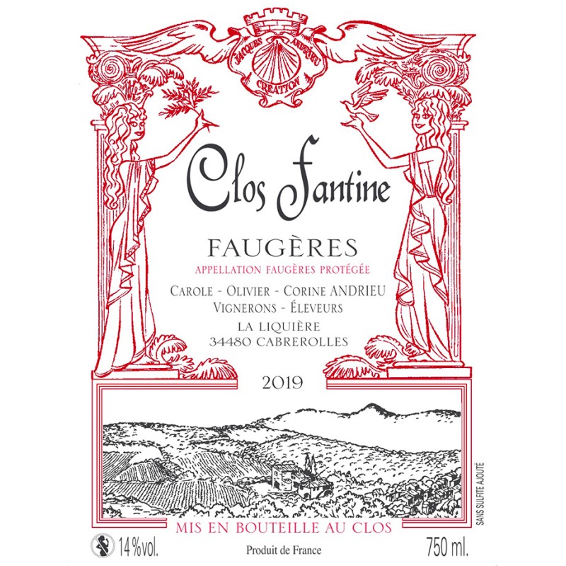 Faugères " Tradition " 2019, Clos Fantine